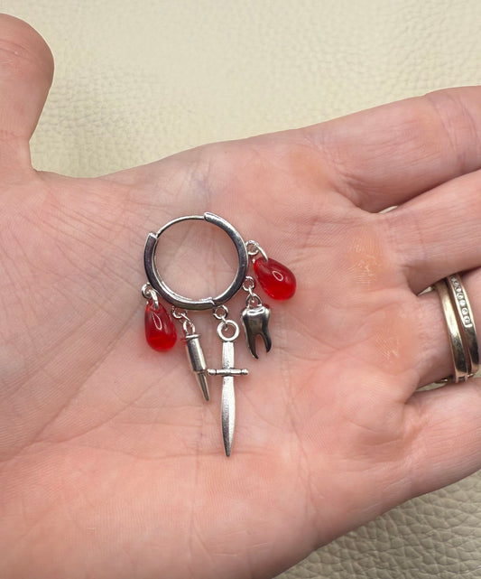 The Macabre π©Έ Mini Charm Earrings
