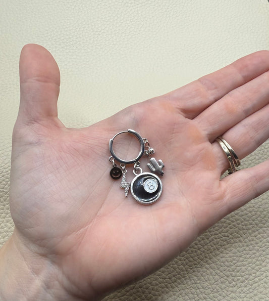 Magic 8 Ball π± Mini Charm Earrings