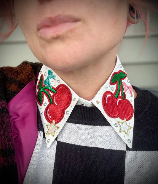 Cherry Dopamine Detachable Collar