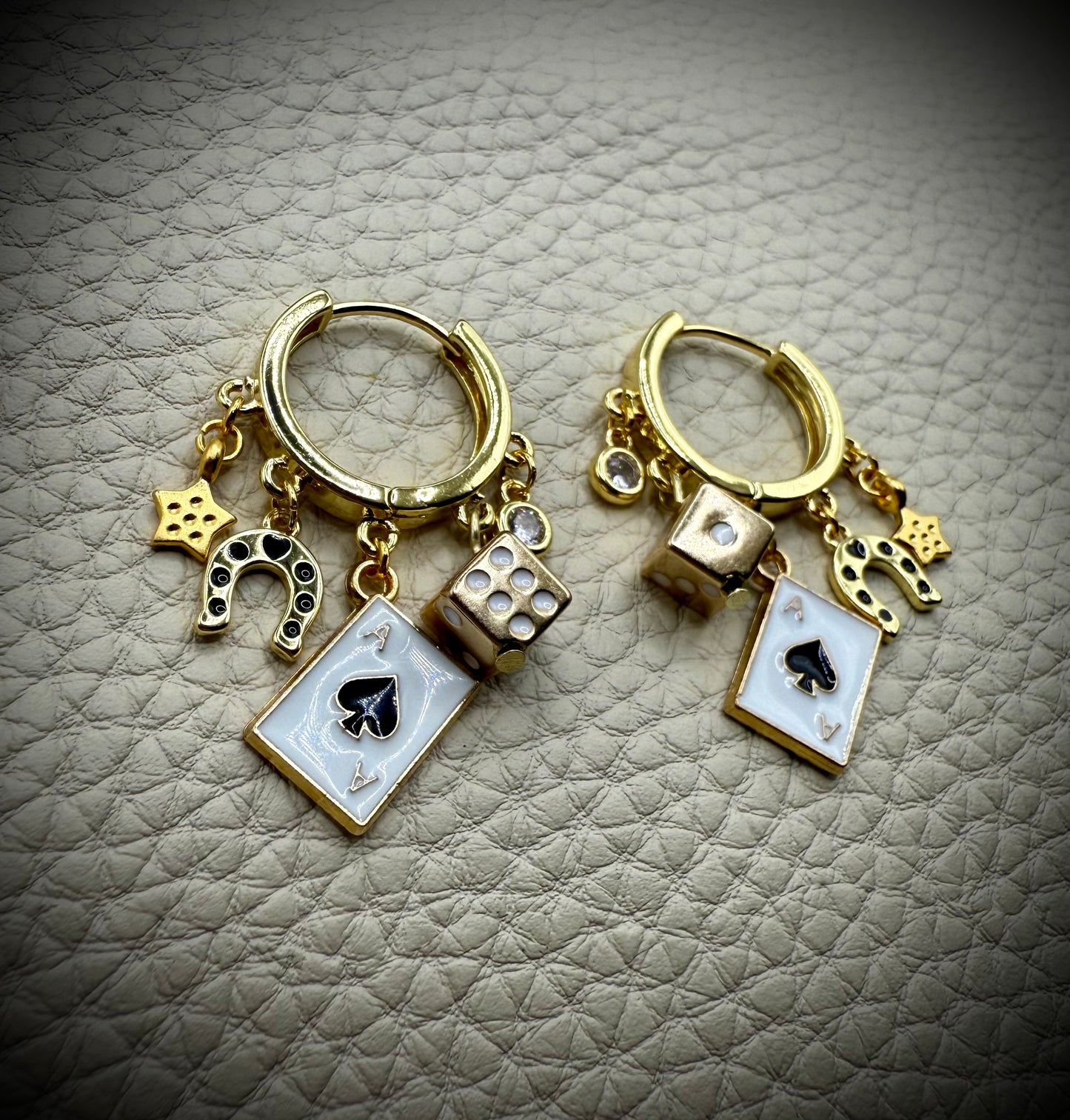 Beginner’s Luck 🎲 Mini Charm Earrings