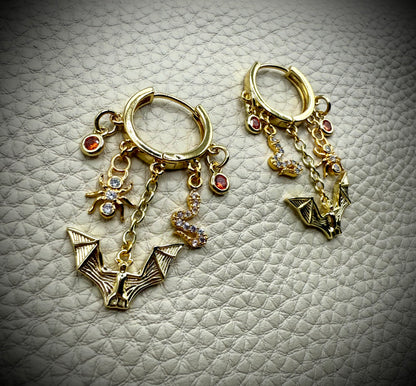 Bats in the Belfry 🦇 Mini Charm Earrings