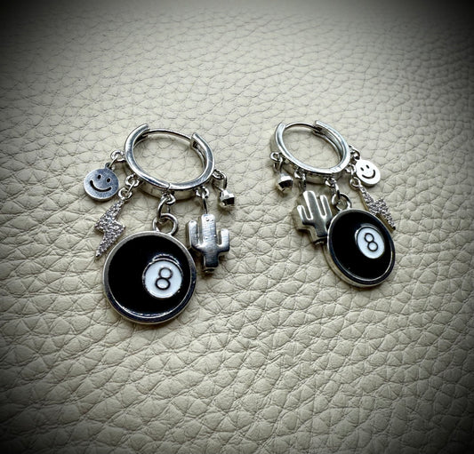 Magic 8 Ball 🎱 Mini Charm Earrings