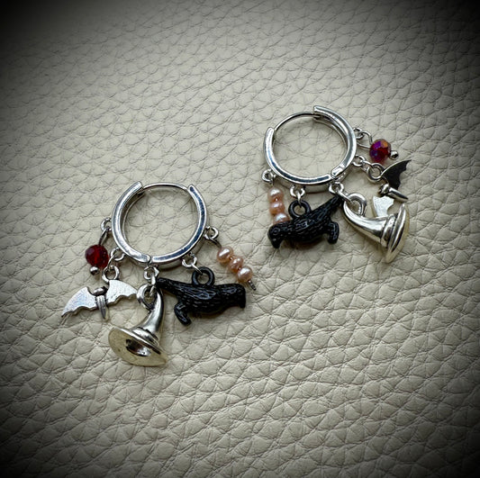 Witching Hour 🐦‍⬛ Mini Charm Earrings