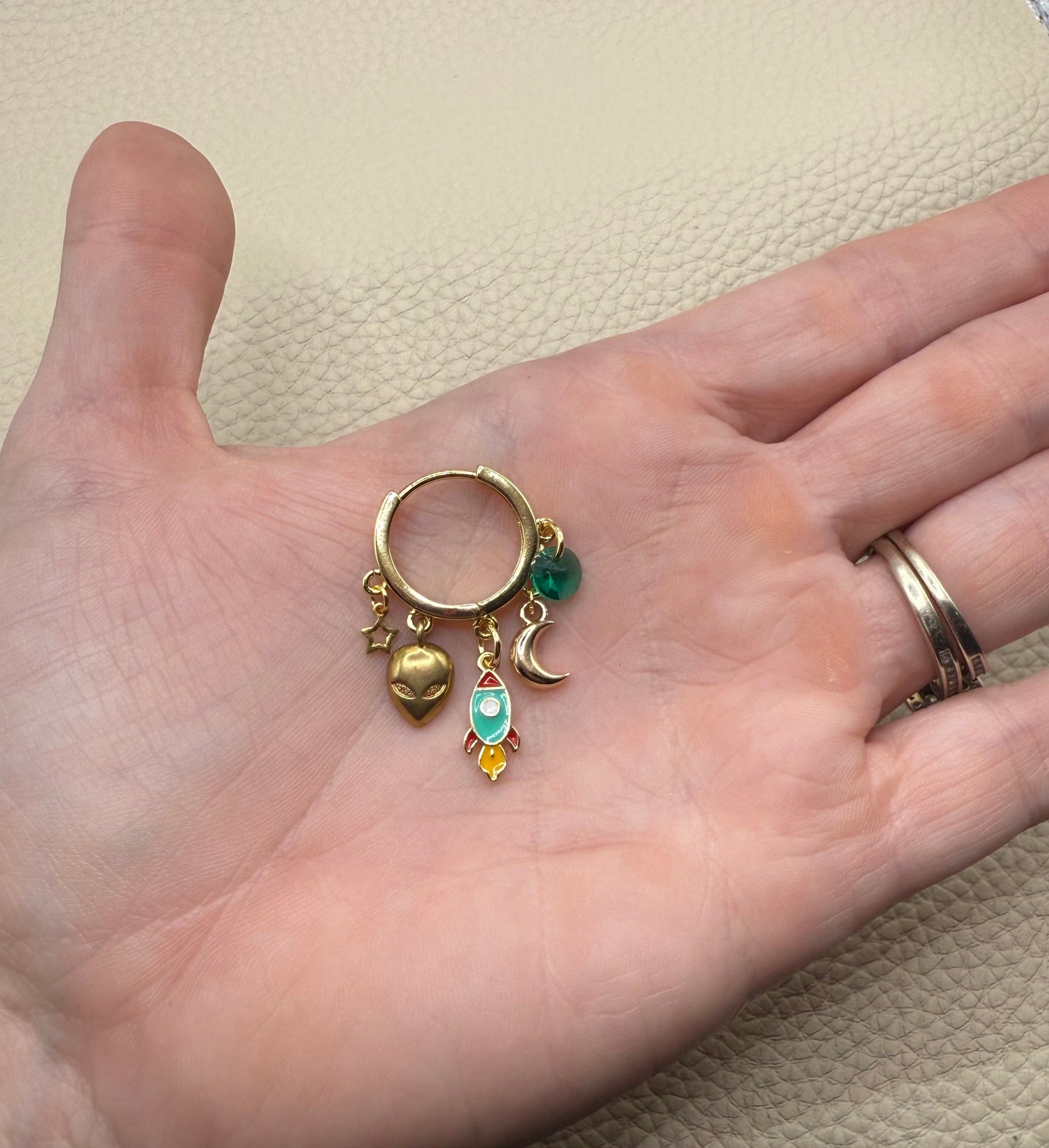 Space Oddity 🚀 Mini Charm Earrings