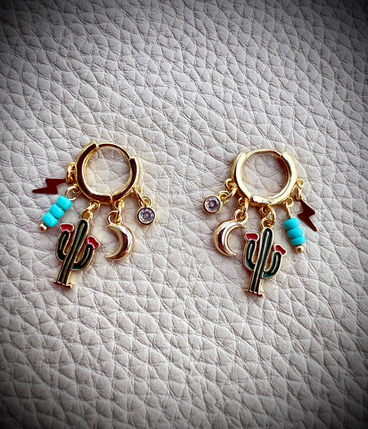 Desert Dusk 🌵 Mini Charm Earrings