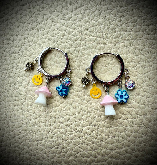 Forest Fun 🍄 Mini Charm Earrings