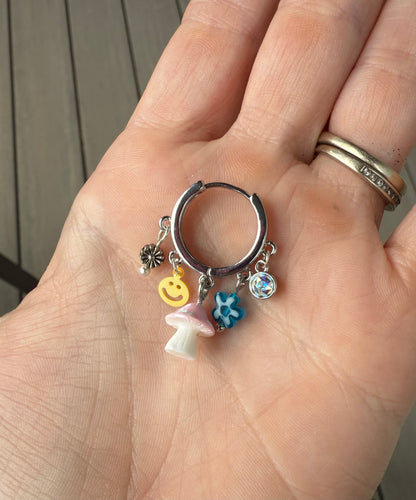 Forest Fun 🍄 Mini Charm Earrings