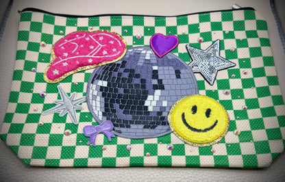 Green Checkered Disco Dopamine Bag